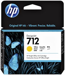 Inktcartridge HP 3ED69A (712) geel