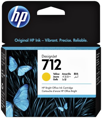 Inktcartridge HP 3ED69A (712) geel