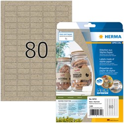 Etiket HERMA 10751 35.6x16.9mm 1600stuks silphie bruin
