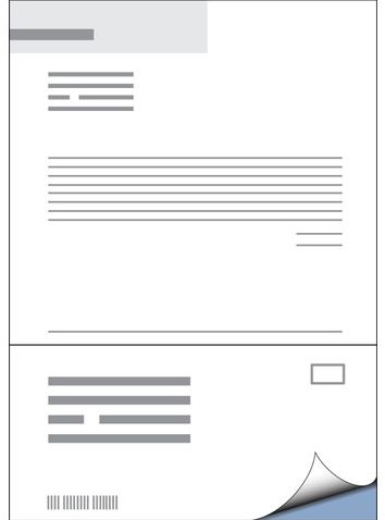 Retourlabel DHL IEZZY A4 1.000 vel 210x102mm 1000 labels-2