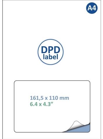 Etiket DPD IEZZY A4 1.000vel 161.5x100mm 1000label