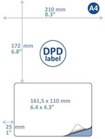 Etiket DPD IEZZY A4 1.000vel 161.5x100mm 1000label-3