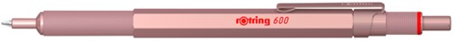Balpen rOtring 600 rosé goud medium