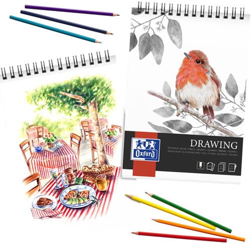 Tekenblok Oxford Drawing A3 spiraal 30vel 160gr-2