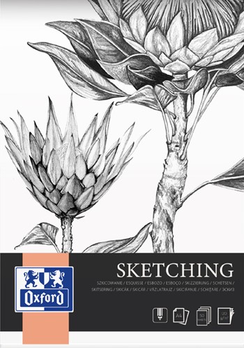 Tekenblok Oxford Sketching A4 50vel 120gr