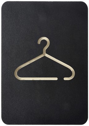 Pictogram Europel Garderobe zwart