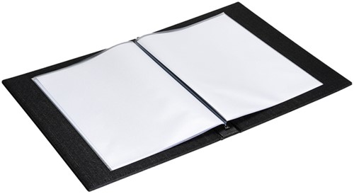 Menumap Europel linnen A4 zwart 6 tassen-3