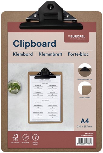 Klembord Europel A4 staand hout-3