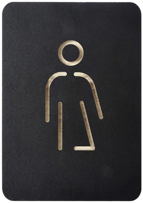 Pictogram Europel genderneutraal zwart