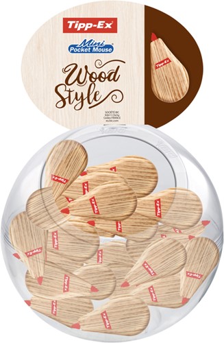 Correctieroller Tipp-ex pocket mouse 5mm wood valuepack à 30+10 gratis