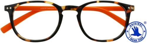 Leesbril I Need You Junior Selection +1.50 dpt bruin - oranje