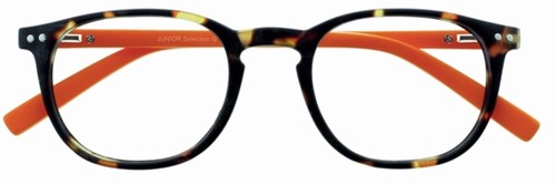 Leesbril I Need You Junior Selection +2.50 dpt bruin - oranje