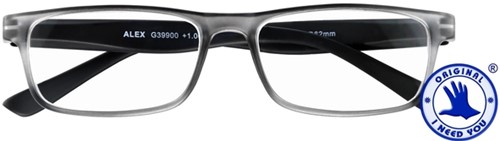 Leesbril I Need You Alex  +2.00 dpt antraciet - zwart
