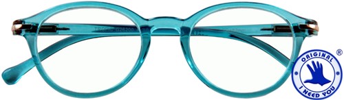 Leesbril I Need You Tropic +1.00 dpt turquoise