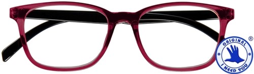 Leesbril I Need You Lucky +1.00 dpt rood