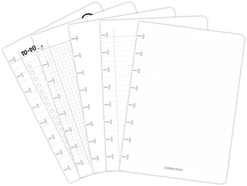Uitbreidingsset Correctbook A5 5x2 mixbladen