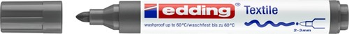 Viltstift edding 4500 textiel rond grijs 2-3mm