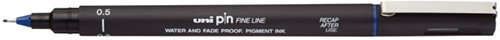 Fineliner Uni-ball Pin 0,5mm blauw