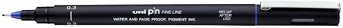 Fineliner Uni-ball Pin 0,3mm blauw