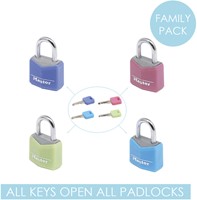 Hangslot MasterLock 4 assorti alu 20mm-2
