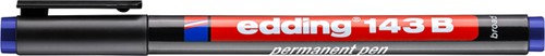 Viltstift Edding 143 beitel 1-3mm blauw-2