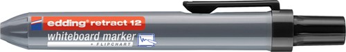 Viltstift Edding 12 whiteboard drukknop rond zwart-2