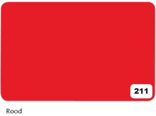 Etalagekarton Folia 48x68cm 380gr NR211 rood