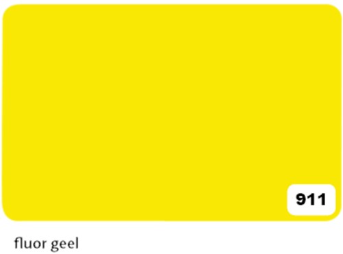 Etalagekarton Folia 48x68cm 380gr NR911 fluor geel