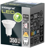 Ledlamp Integral GU10 2.2W 2700K warm wit licht-2