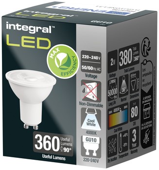 Ledlamp Integral GU10 2.0W 4000K koel wit licht-2