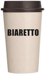 NOW Cup Biaretto met deksel crème/zwart 340ml