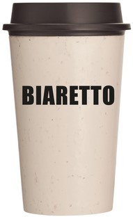 NOW Cup Biaretto met deksel crème/zwart 340ml