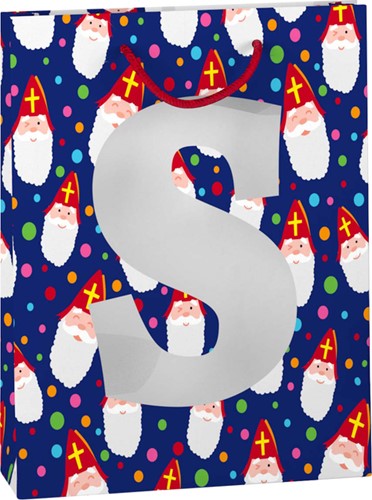Cadeautas Sint met venster 50x175x229mm