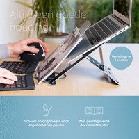 Laptopstandaard R-Go Riser Documenthouder-2
