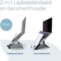 Laptopstandaard R-Go Riser Documenthouder-1