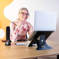 Laptopstandaard R-Go Riser Documenthouder-4