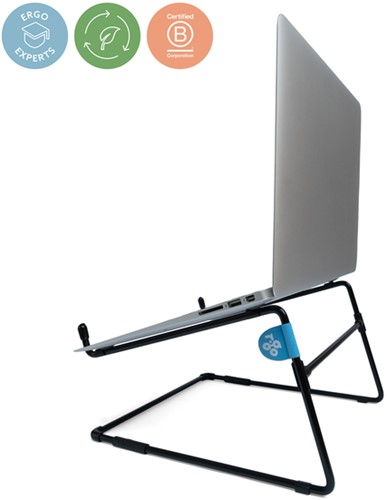 Laptopstandaard R-Go Steel Office Zwart