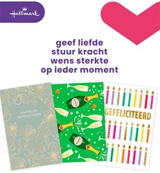 Wenskaart navulset Hallmark felicitatie pk/6 