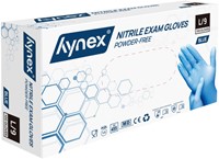 Handschoen Hynex L nitril 100 stuks blauw