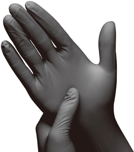 Handschoen Hynex L nitril 100 stuks zwart-3