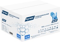 Handschoen Hynex M nitril 100 stuks blauw-2