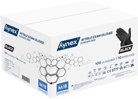 Handschoen Hynex M nitril 100 stuks zwart-2