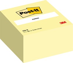 Post -it memoblokje 76x76mm 3M 636  kubus geel