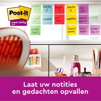 Post-it memoblokje  76x 76mm 3M Z-Note R330 Super Sticky assorti 20 + 4 gratis-3
