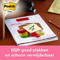 Post-it memoblokje  76x 76mm 3M 654 geel 16 + 4 gratis-3