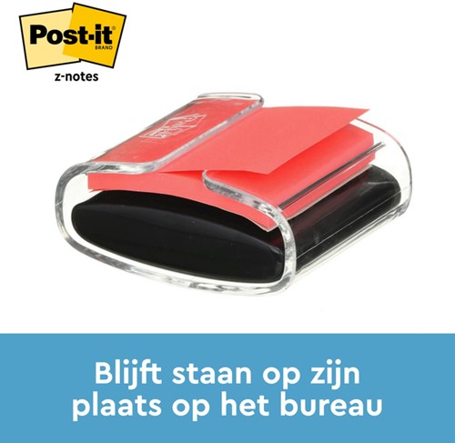 Post-it memoblokdispenser 76x76mm 3M tbv Z-Note transparant + 12 blok -3