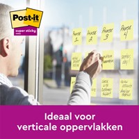 Post it memoblokje 47.6x47.6mm 3M 622 Super Sticky  geel 21 + 3 gratis-3