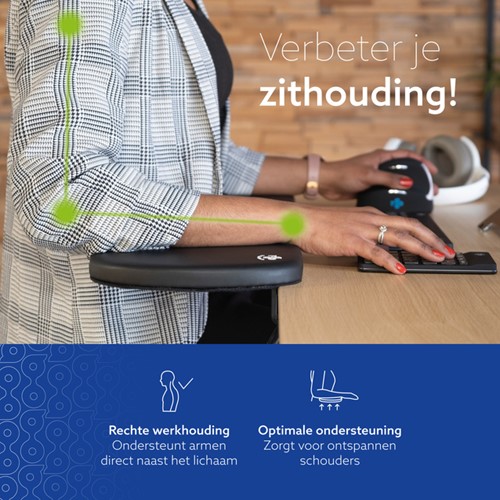 Ergonomische armsteun R-Go Tools zwart-2
