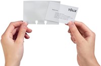 Uitbreidingsset Durable Visifix visitekaartmolen 40 stuks transparant-2