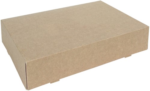 Cateringdoos IEZZY 35cm plasticvrij bruin pk/10